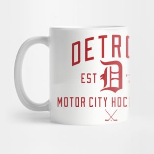 Motor City Hockey II Red Mug